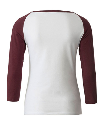 Patron de couture femme T-shirt manches raglans Burda 6028 - Mercerine