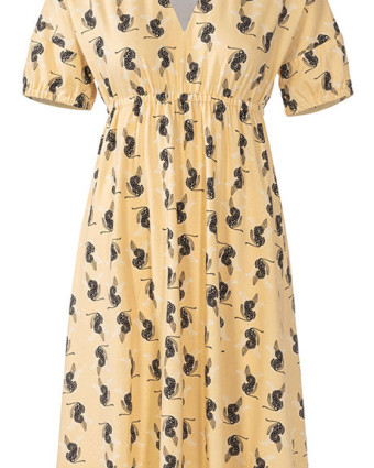 Patron de couture robe jersey col v easy : Burda 6007 - Mercerine