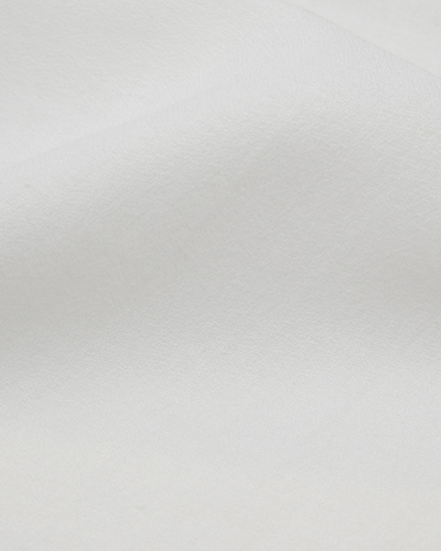 Tissu crepe de Coton blanc - Mercerine