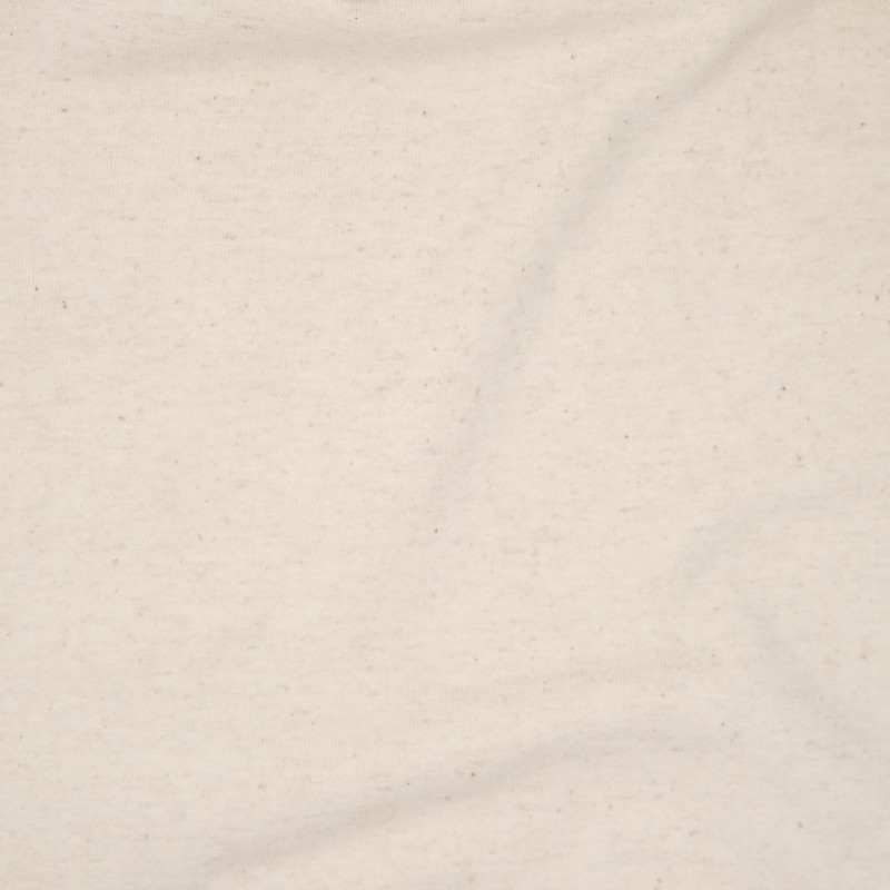 Jersey coton et lin mélangé beige - 10cm