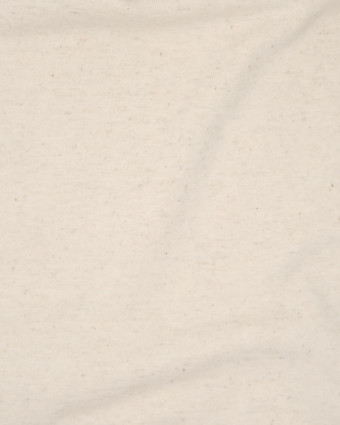 Jersey coton et lin mélangé beige - 10cm