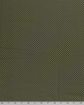 Tissu au mètre : Jersey Coton à Pois Kaki - Mercerine