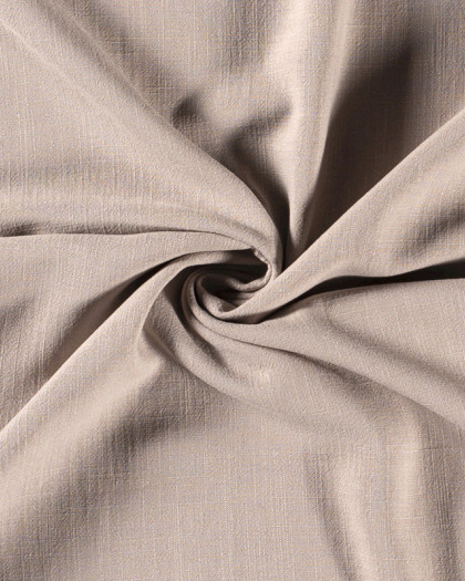 Viscose Lin texturé Taupe - 10cm