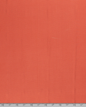 Tissu au mètre : Viscose Petits Pois Terracotta - Mercerine