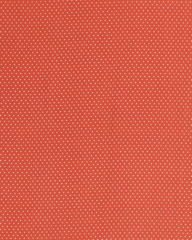 Tissu au mètre : Viscose Petits Pois Terracotta - Mercerine