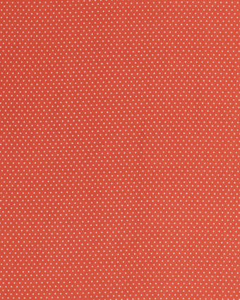 Tissu au mètre : Viscose Petits Pois Terracotta - Mercerine
