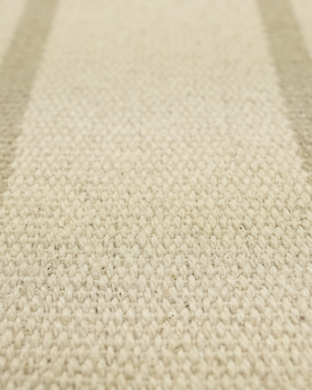 Tissu au mètre : Toile Coton Rayé Lin Plage - Mercerine