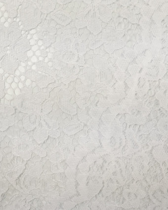 Tissu dentelle blanc : tissu au mètre - Mercerine