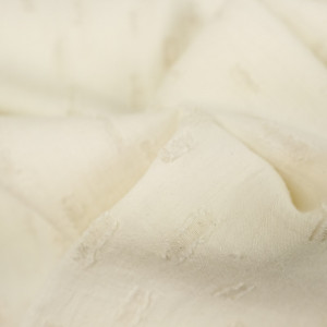 Tissu coton lin naturel - Mercerine