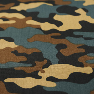 Coton imprimé camouflage...