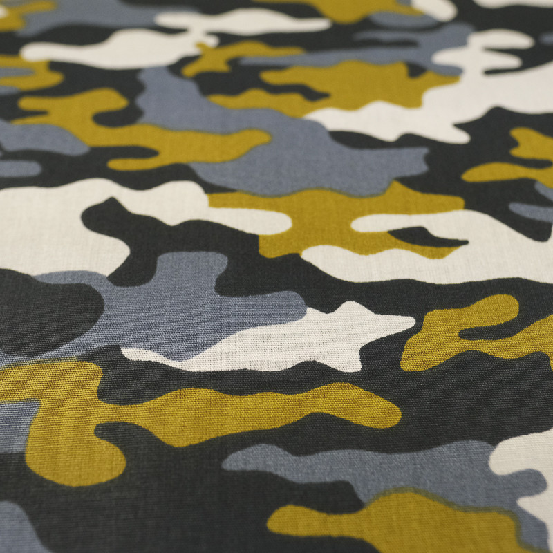 Tissu camouflage 100% coton - Mercerine