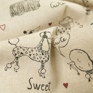 Tissu chien Sweet & Cute...
