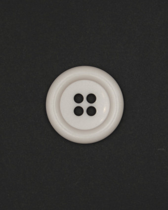 Grand Bouton vêtement : gris bourrelet 4 trous 36mm - Mercerine