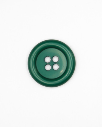 Grand Bouton manteau : vert bourrelet 4 trous 36mm - Mercerine