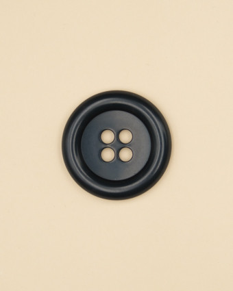 Grand Mercerie boutons : vert canard bourrelet 4 trous 36mm - Mercerine