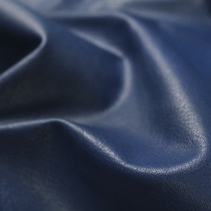 Tissu simili cuir bleu marine qualité siège Thibaud