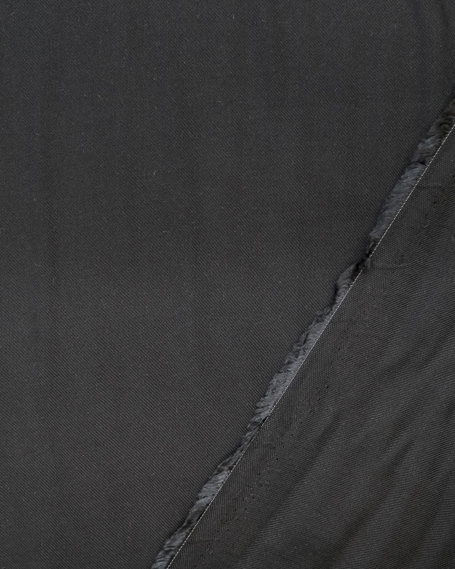 Achat de tissu en ligne : Viscose sergée noir - Mercerine