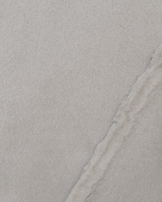 Tissu Polaire Coton Gris Lola Oeko tex - Mercerine
