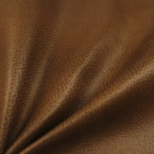 Tissu simili cuir marron...