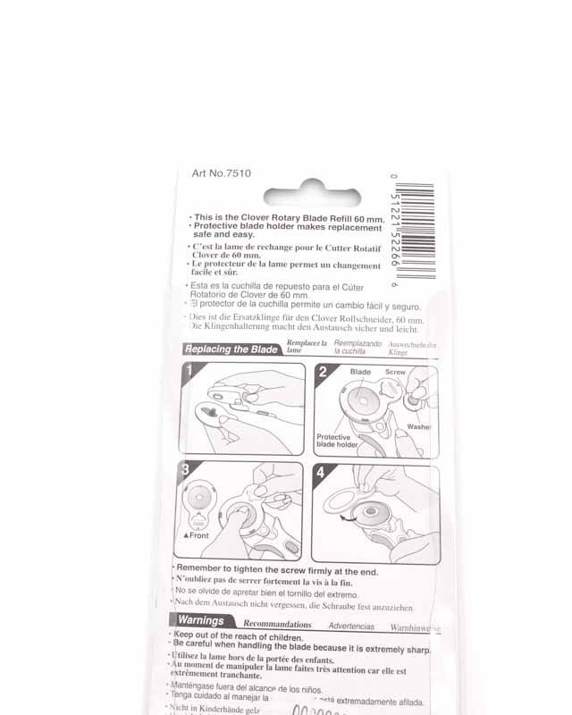 Lame de rechange cutter rotatif 60 mm