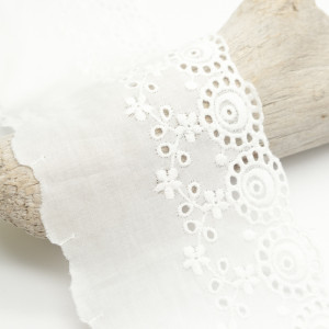 Ruban broderie anglaise rond...