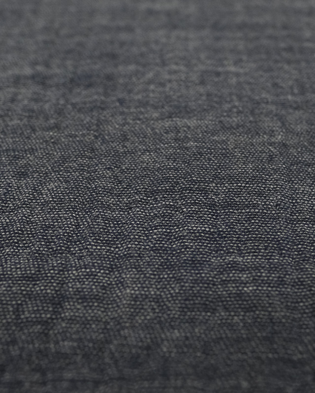 Tissu en ligne : Double gaze de coton chiné marine - Mercerine