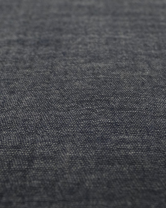 Tissu en ligne : Double gaze de coton chiné marine - Mercerine
