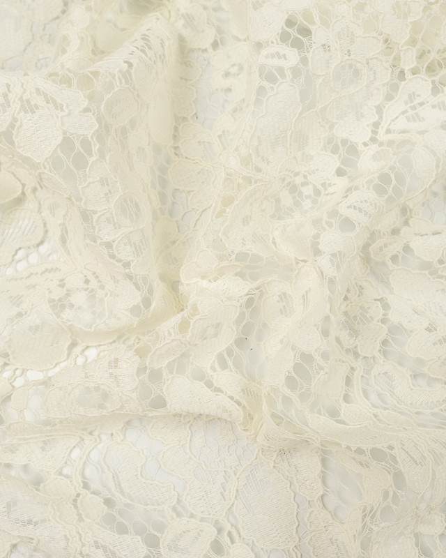 Tissu Dentelle écru – Tissus Rosine – 140 X 280 Cm – France