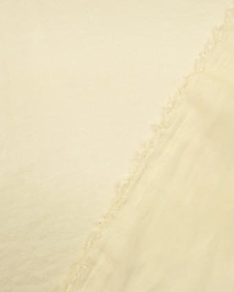 Tissu au mètre : Tissu satiné écru - Mercerine