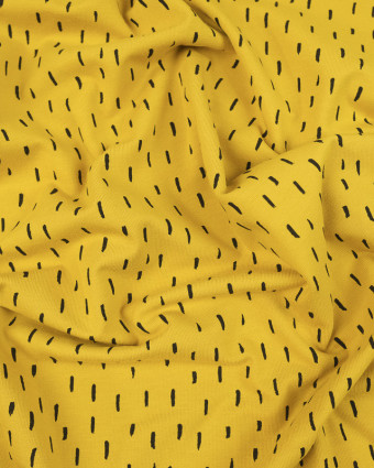 Jersey Bio trait noir fond jaune - 10cm