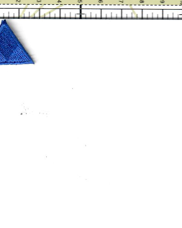 Badge thermocollant triangle bleu - Mercerine