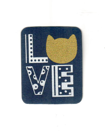 Badge thermocollant Love cat - Mercerine