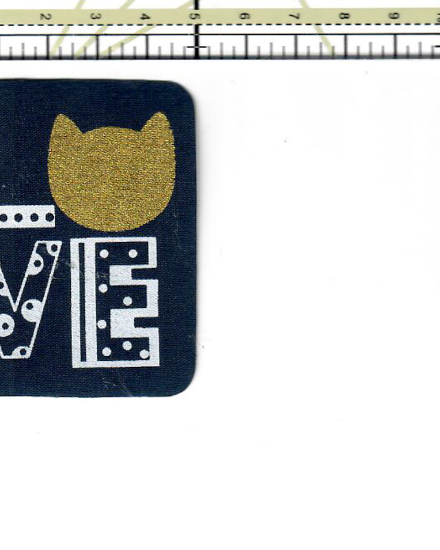 Badge thermocollant Love cat - Mercerine