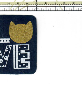 Badge thermocollant Love cat - Mercerine
