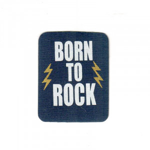 Badge thermocollant Born to rock