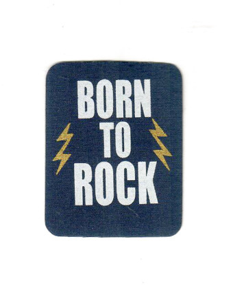Badge thermocollant Born to rock - Mercerine