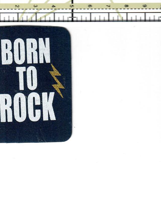 Badge thermocollant Born to rock - Mercerine