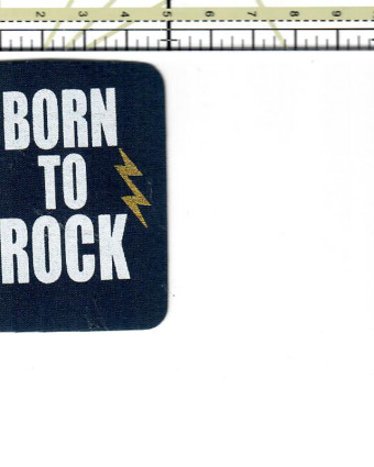 Badge thermocollant Born to rock - Mercerine