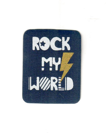 Badge thermocollant Rock my world - Mercerine