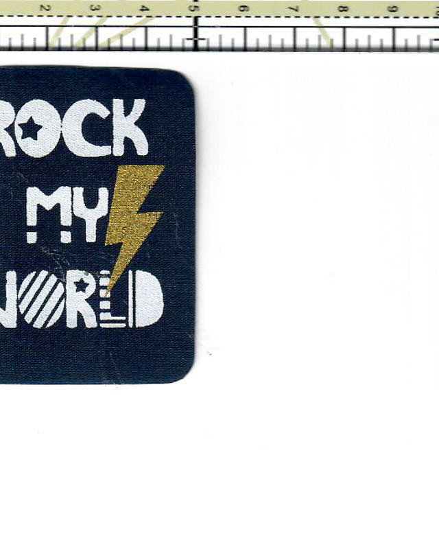 Badge thermocollant Rock my world - Mercerine