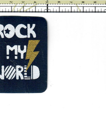 Badge thermocollant Rock my world - Mercerine