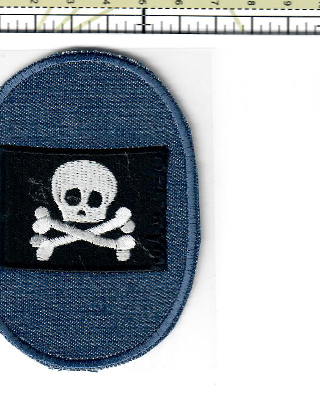 Ecusson Thermocollant jean drapeau pirate - Mercerine