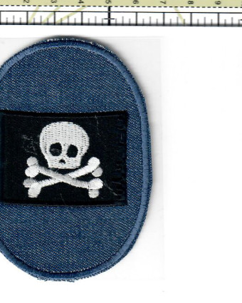 Ecusson Thermocollant jean drapeau pirate - Mercerine