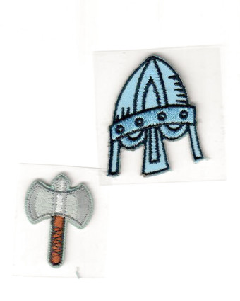 Badge thermocollant Casque gaulois - Mercerine