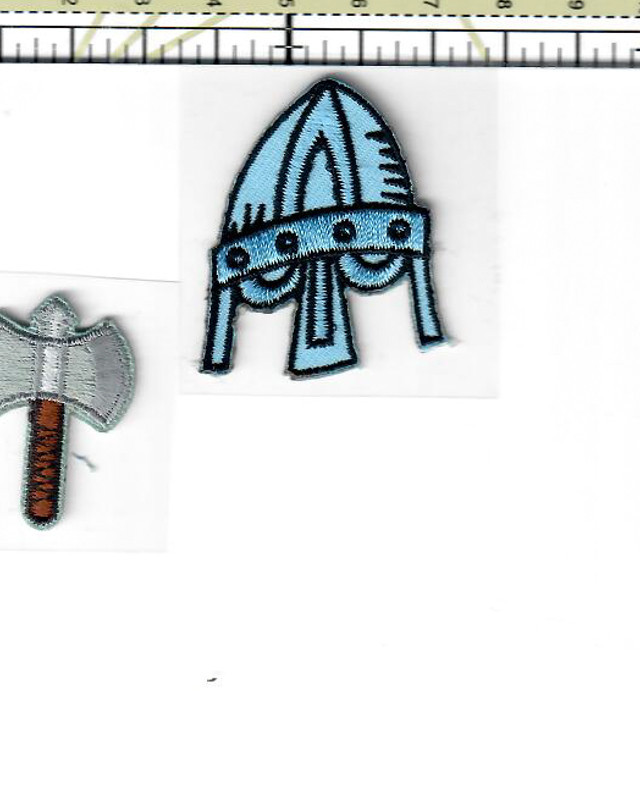 Badge thermocollant Casque gaulois - Mercerine