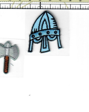 Badge thermocollant Casque gaulois - Mercerine