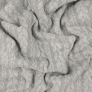 Sweat Effet Tricot gris clair - 10cm