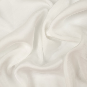 Tissu satiné blanc crème