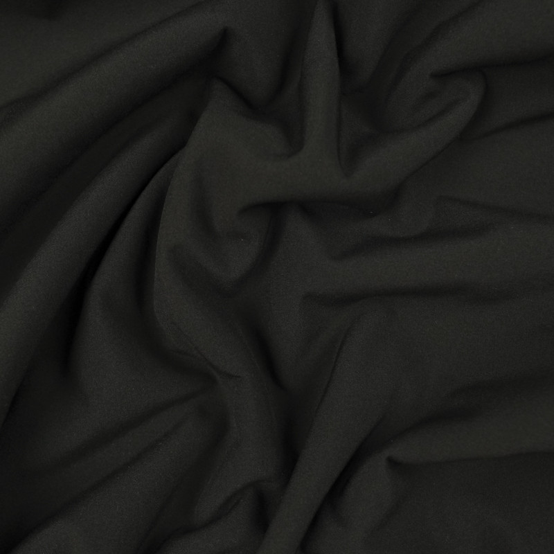 Tissu Softshell Imperméable noir - 10cm