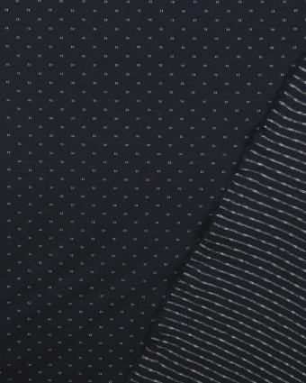 Tissus au mètre : Viscose marine épaisse stretch moucheté - Mercerine